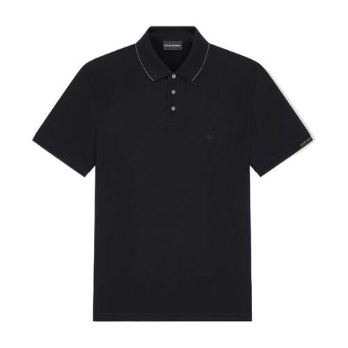 阿玛尼男士翻领短袖Polo衫