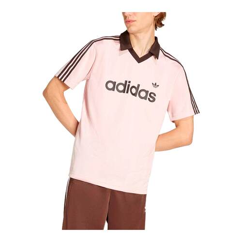 adidas阿迪达斯三叶草休闲运动短袖V领T恤2026夏男运动衫 KE3580