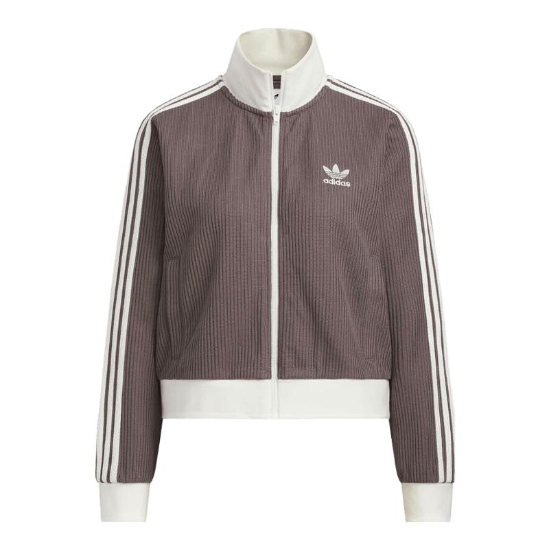 adidas阿迪达斯三叶草女子KNIT TT运动健身夹克外套KC2650
