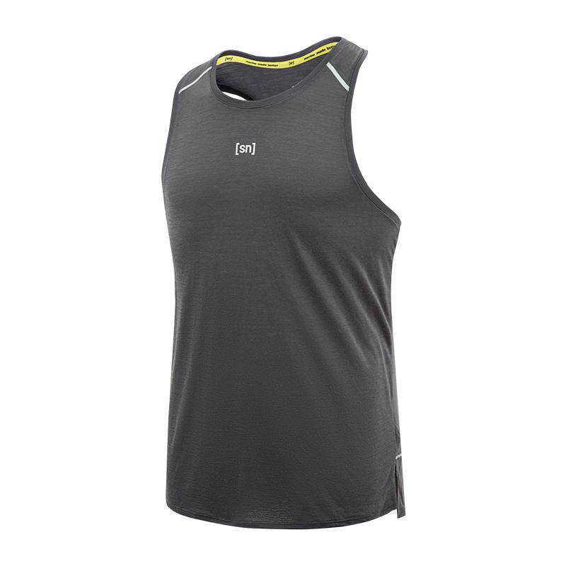 SN新款美利奴羊毛背心女跑步健身训练服无袖T恤50/50超轻系列