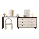 咏楠梳妆台卧室现代简约小户型可伸缩斗柜收纳柜一体化妆台化妆桌