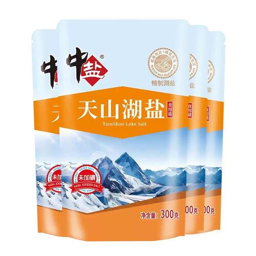 中盐未加碘天山湖盐无碘湖盐