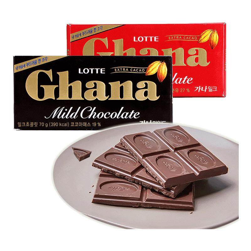 韩国进口乐天chana加纳巧克力