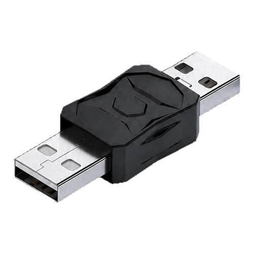 USB2.0转接头公转公480Mbps传输5V2A即插即用稳定传输上下左右弯90度USB对接头充电手机平板电脑接U盘键鼠