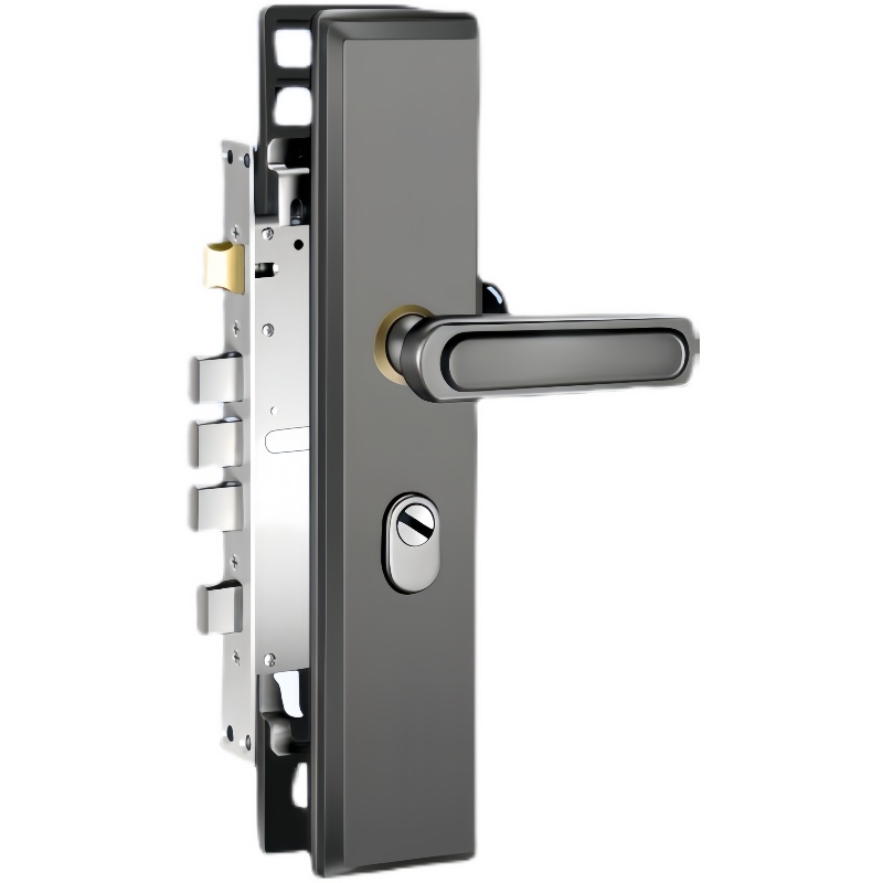 防盗门锁套装C级家用通用型不锈钢入户门锁木门大门锁机械锁具