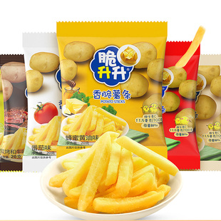 脆升升香脆薯条薯角蜂蜜黄油味原切薯片休闲零食土豆条薯片零食