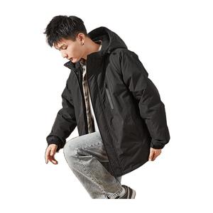 唐狮羽绒服男工装加厚冬季新款宽松短款连帽冲锋少年上衣外套潮C