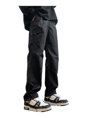 罗蒙三防冲锋裤男款秋冬季加绒加厚机能伞兵工装裤子男士休闲长裤