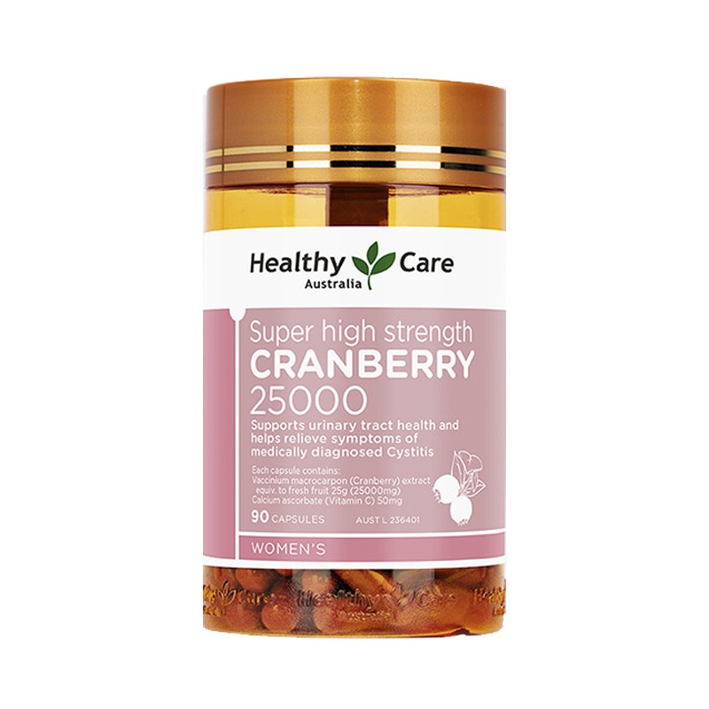 澳洲Healthy Care HC蔓越莓胶囊女性私密健康泌尿卵巢保养90粒