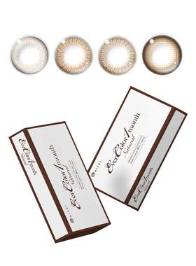 EverColor爱谢aise珍珠米白月抛1片彩色近视隐形眼镜女旗舰店正品