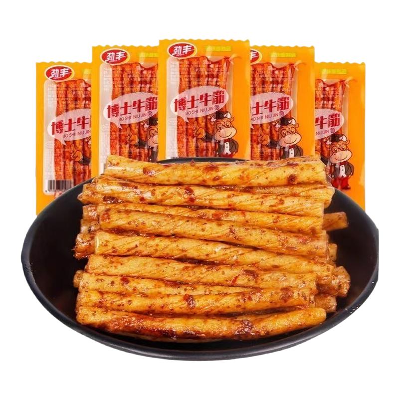 劲丰博士牛筋辣条儿时怀旧面筋素牛筋豆筋小零食休闲食品小吃香辣