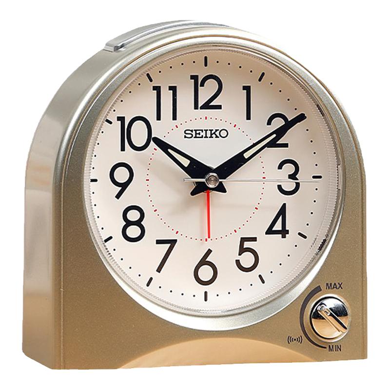 seiko闹钟夜光夜灯贪睡静音