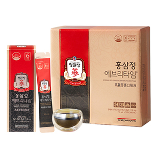 正官庄6年根高丽参浓缩红参饮人参滋补品10ml 效期至26年6月 30条