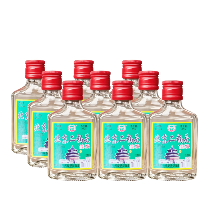 42度北京二锅头酒佳酿100ml/瓶小酒纯粮食酒正品固态法口粮酒小酒 - 实物图