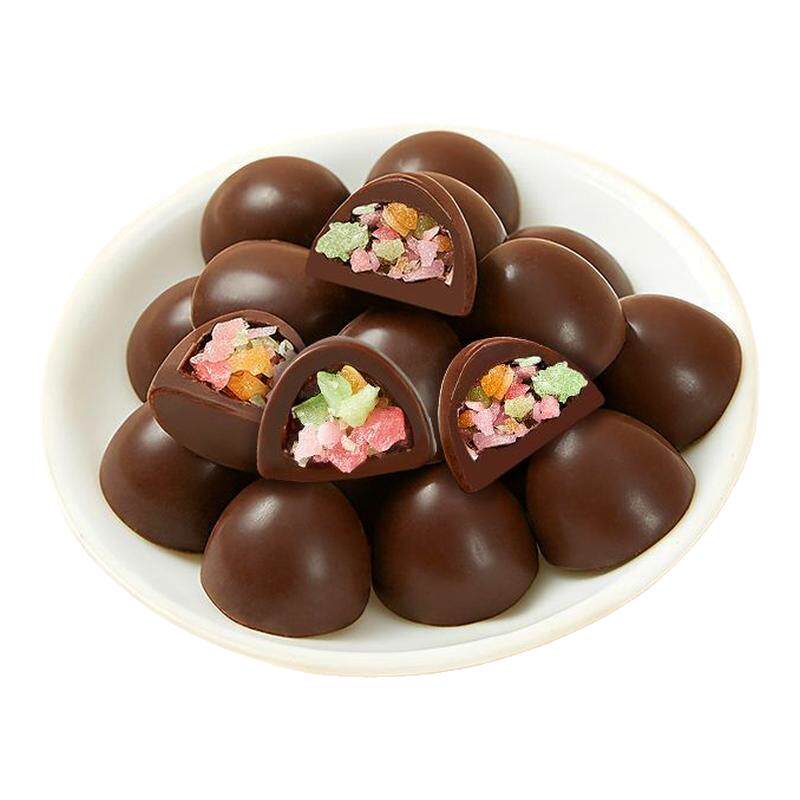 跳跳糖黑巧克力可可脂办公室解馋小零食送女生礼物糖果批发礼盒装