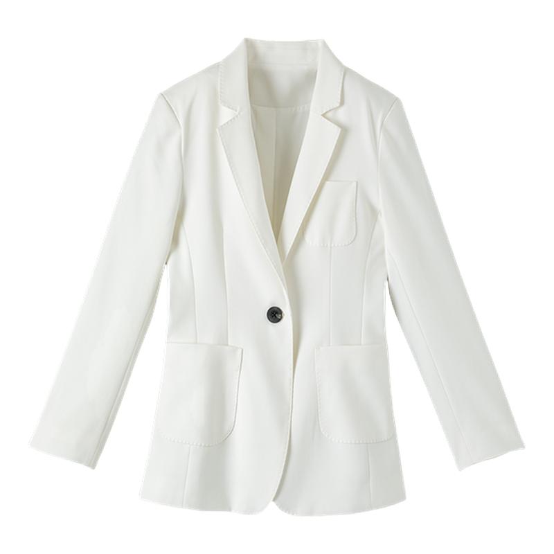 翻领一粒扣减龄西装外套