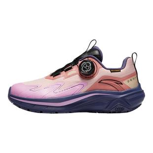 安踏儿童女童跑鞋2025冬季新款革面大童旋钮运动鞋跑步鞋子童鞋女