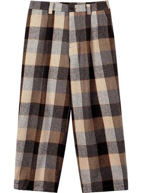 速写奥莱outlets男装冬季折扣新品长裤个性撞色拼接直筒9MAE10860