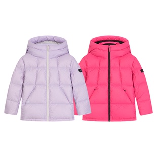 鹅绒服水孩儿儿童羽绒服亲子冬2025新款男童宝宝女童防寒服厚外套