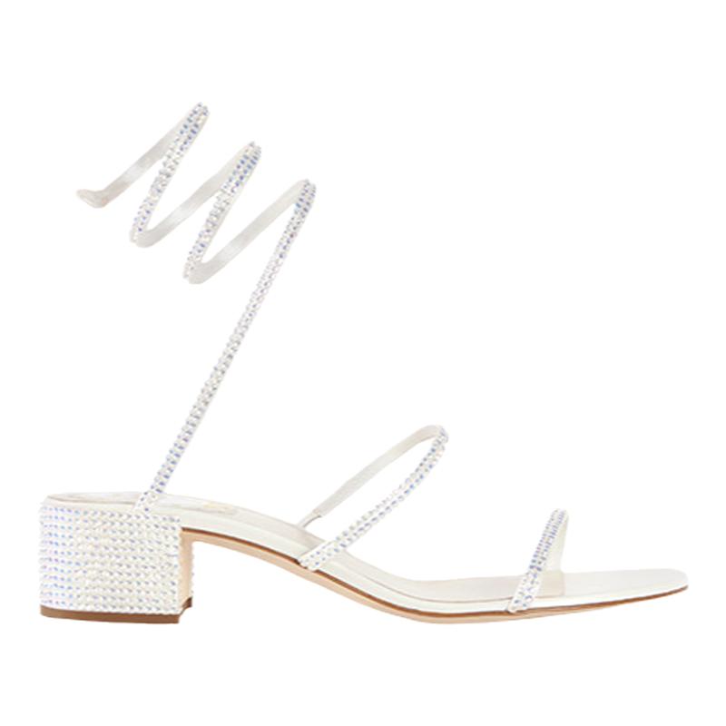 水钻镶嵌多rc凉鞋高跟鞋
