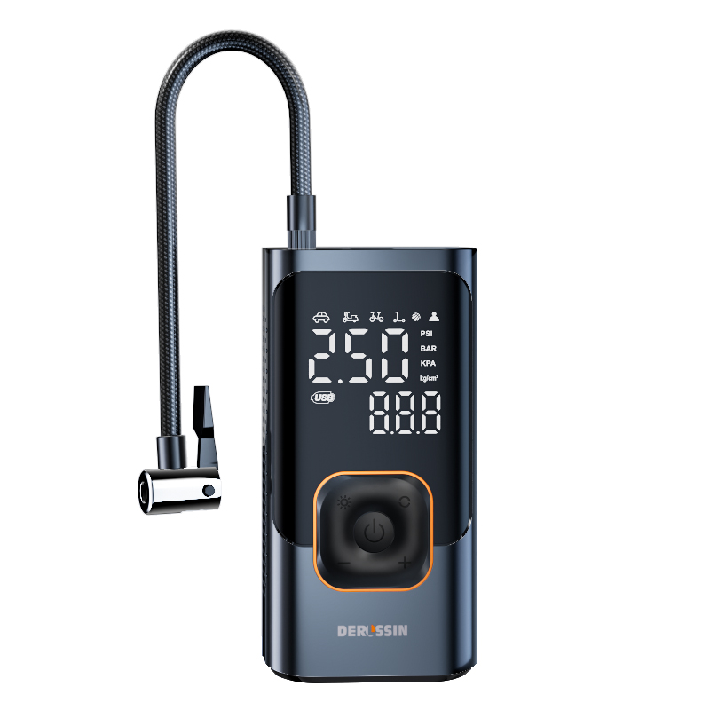 车载无线充气泵车用便携式汽车用电动打气泵轿车轮胎高压打气筒宝