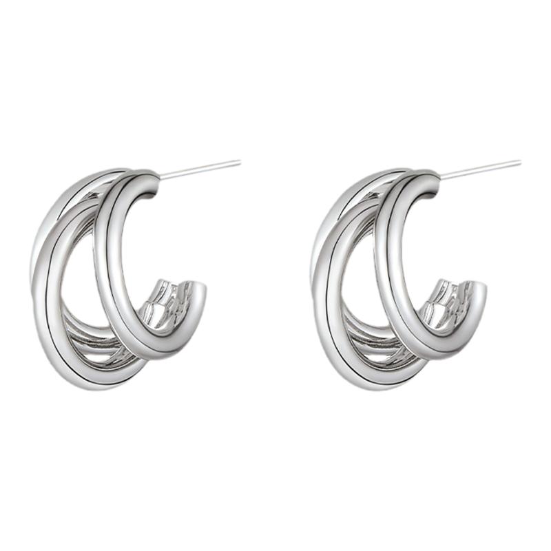 简约百搭耳环原创小众设计