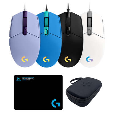 罗技G102有线游戏鼠标电竞FPS专用外设RGB灯效宏编程轻量化小拆封