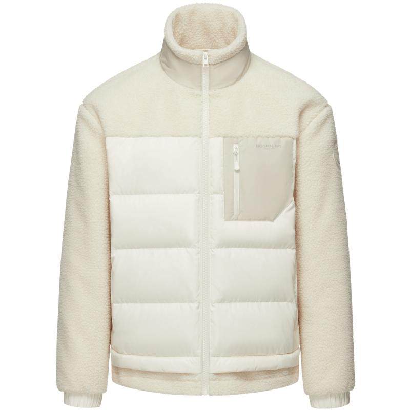 波司登奥莱立领轻薄羽绒服仿羊羔毛男女同款外套保暖休闲运动正品