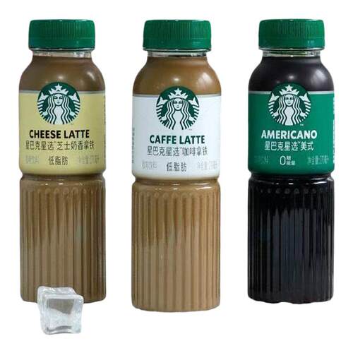  星巴克星选270ml！沦陷的醇香即饮咖啡瓶装饮料拿铁好喝整箱芝士