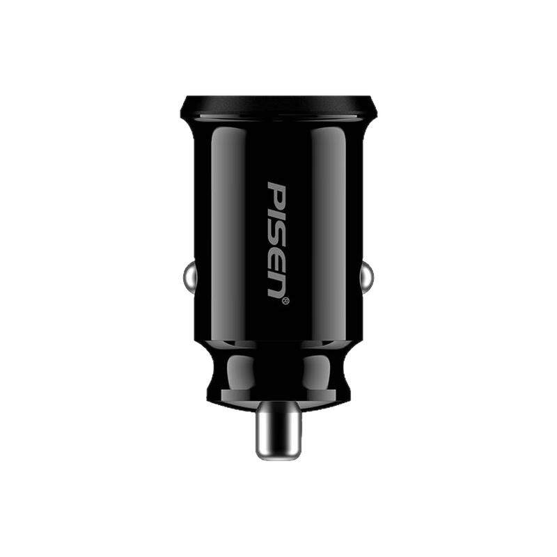 品胜车载充电器双USB一拖二12W快充汽车点烟器转插头2.4A迷你车充