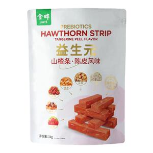 金晔益生元陈皮风味山楂条1kg休闲开胃儿童零食独立包装