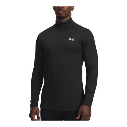 UA安德玛冬季新款男士半拉链休闲运动弹力紧身衣长袖6005299-001