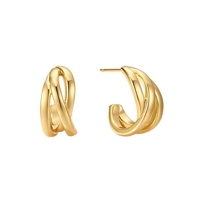 明星同款onchic缠绕耳环轻奢高级