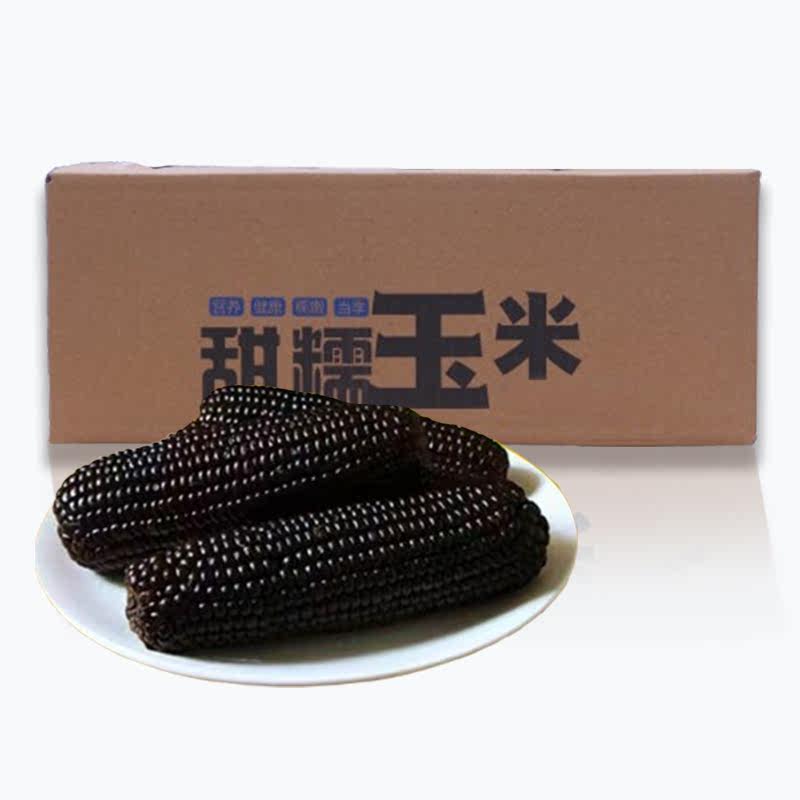 黑糯玉米东北黑玉米真空装2025新鲜加热即食整箱大棒苞米黄粘玉米