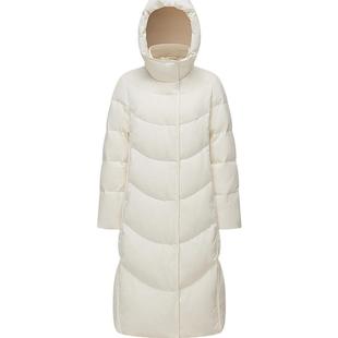 【鹅绒】波司登冬季女长款新中式厚羽绒服连帽时尚简约廓形显瘦