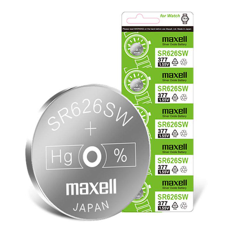 sr626sw手表电池maxell手表电子SR626S进口377 通用型号LR626 377A/S石英手表纽扣电池sr621sw  sr920sw