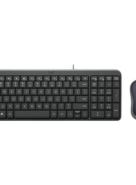 罗技K106有线键盘+M186无线鼠标办公键鼠套装电脑笔记本便携