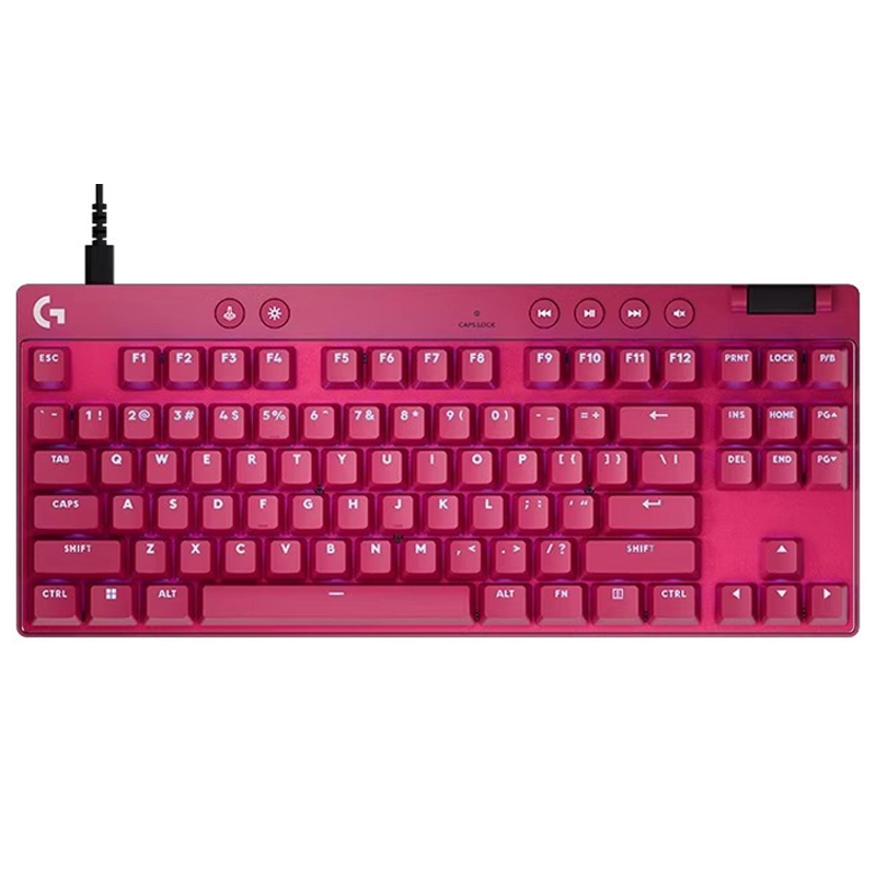 罗技G PRO X TKL RAPID磁轴有线机械键盘电竞无畏契约FPS射击游戏