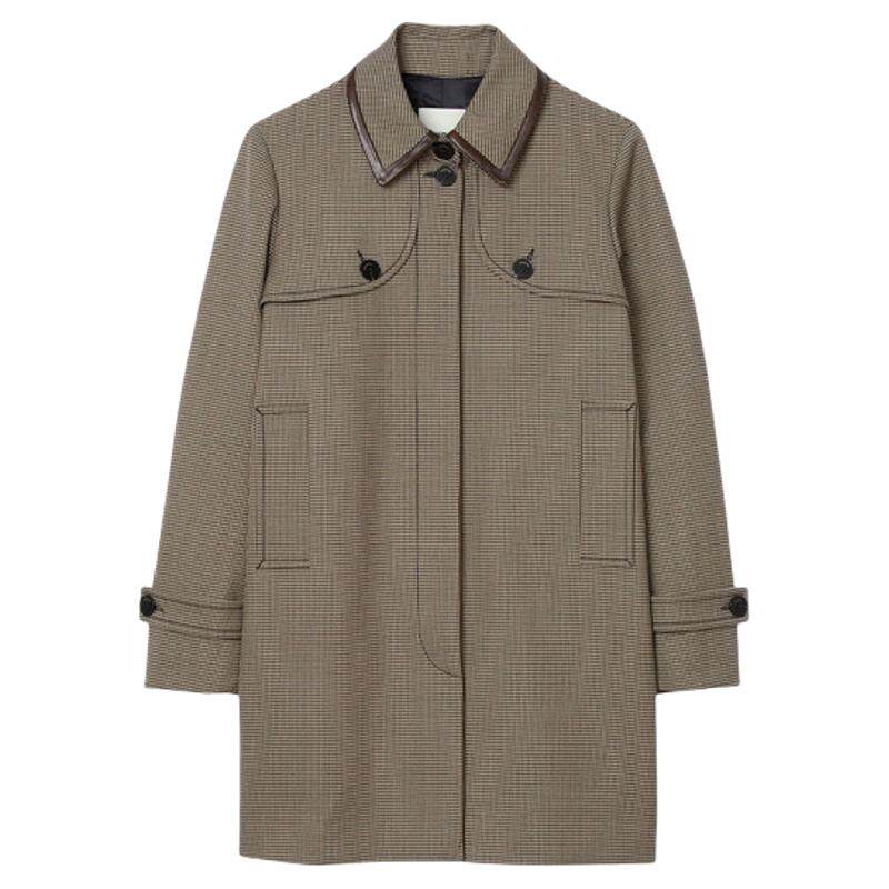 SANDRO法式廓形中长款风衣外套