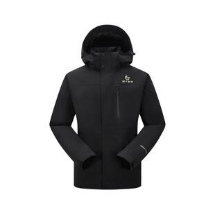 美特斯邦威春新款 轻薄户外徒步登山服三防三合一羽绒内胆冲锋衣男