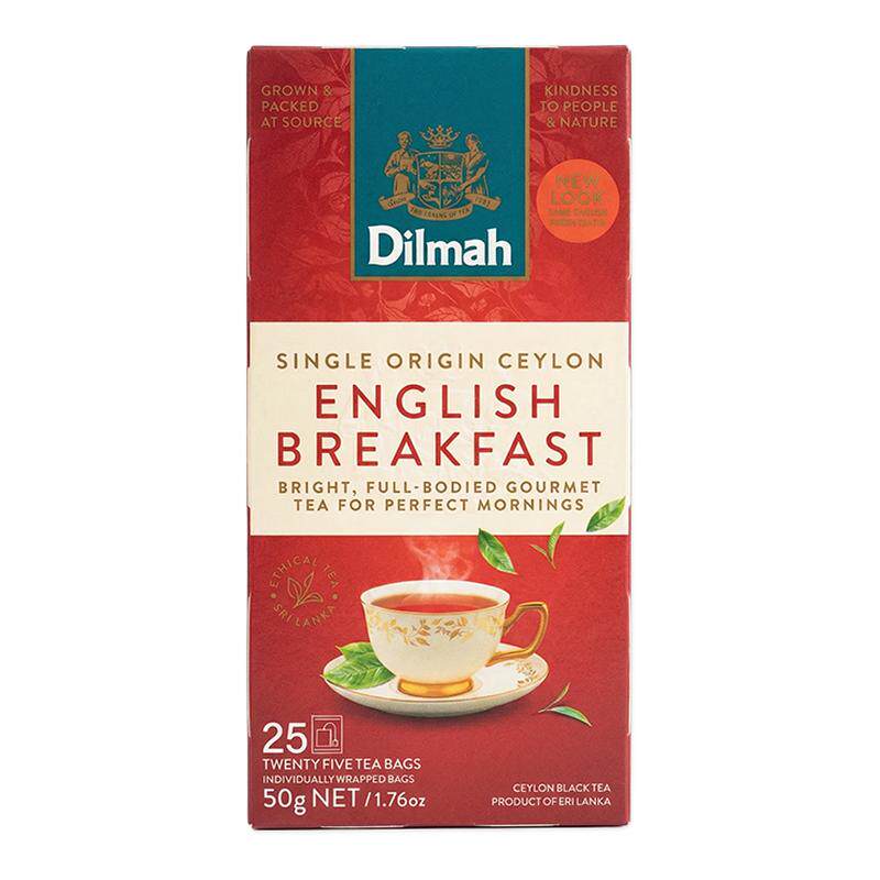dilmah迪尔玛斯里兰卡进口英式早餐茶锡纸包25袋 袋泡茶烘焙茶叶