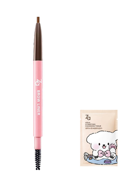 za姬芮柔芯眉笔自然持久防水神器棕色初学眉刷经典款正品女礼物