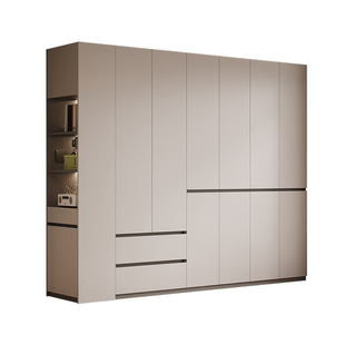 莫干山衣柜家用卧室分段式组合柜子2025新款爆款定制一门到顶衣橱