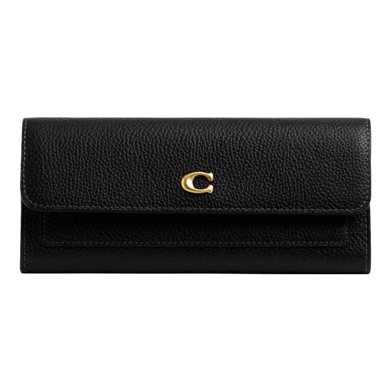 COACH蔻驰真皮女士长款钱包Mila