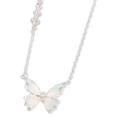 度假甜美新款 三福蝴蝶项链织梦锁骨链精致甜美时尚 首饰配饰夏季