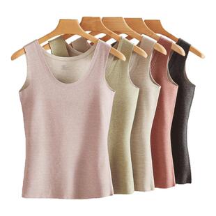 芬腾无痕保暖背心女士秋冬季2025新款加厚加绒德女款内搭打底内衣