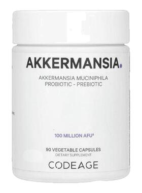 Codeage Akk瘦子菌1亿AFU嗜粘蛋白艾克曼菌肠道健康特添益生元