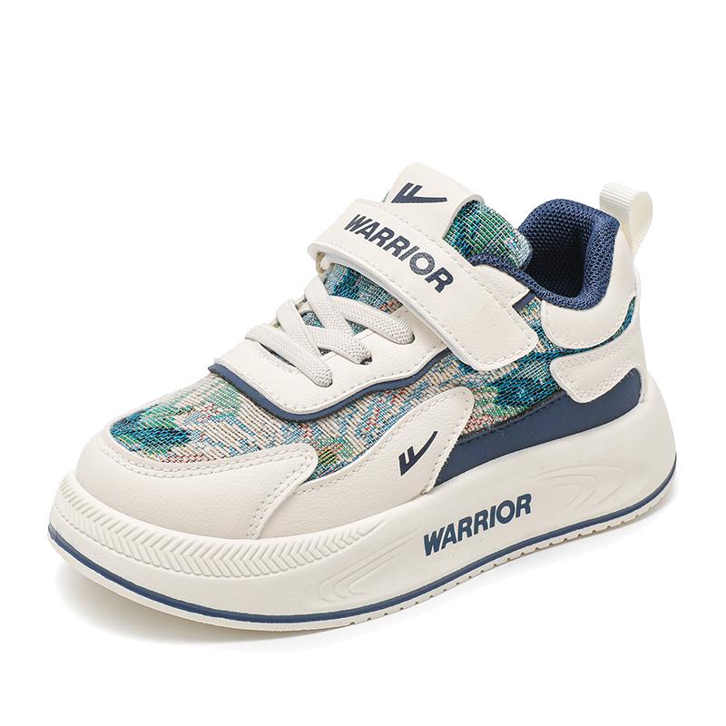 回力男童运动鞋2025新款秋冬儿童板鞋皮面防滑女款加绒女童二棉鞋