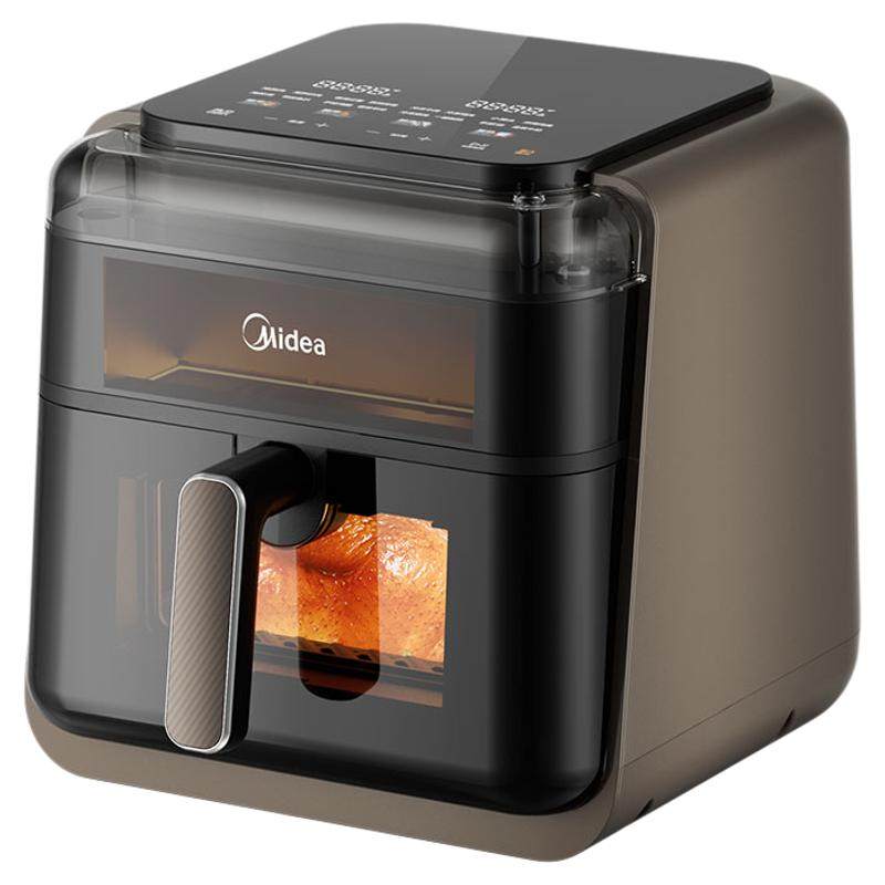 美的空气炸锅家用烹饪机免翻面蒸汽炎烤大容量蒸烤一体新款电烤箱