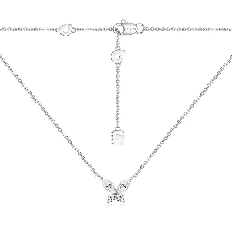APM Monaco蝴蝶项链女925纯银轻奢饰品送女友精致礼物小众设计感